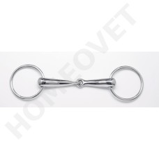 German Hollow Mouth Snaffle Bit - Stainless Steel